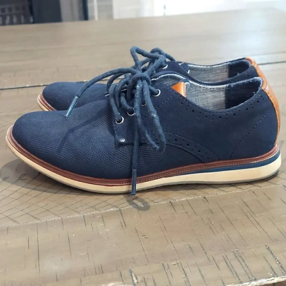 Harper Canyon Blue Dress Shoes Sz 1